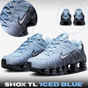 Nike Shox 💅🔥 TL Fade ICED BLUE Athletic Sneaker Shoes IH1336-403 Wmns Sz 7 NEW